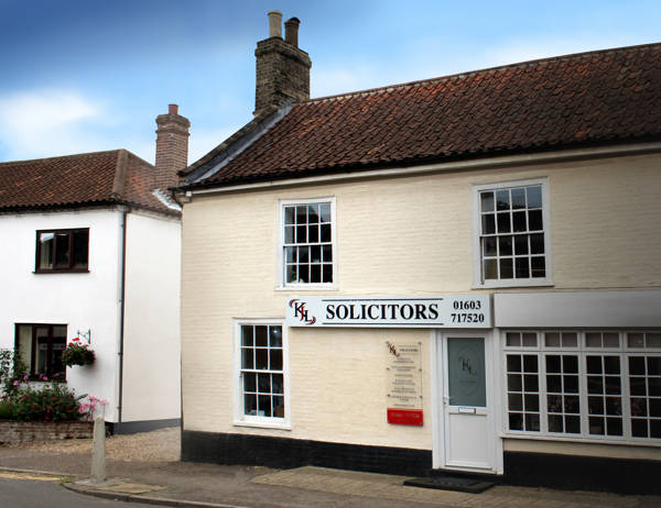 front view of the premises of KJL Solicitors in The Street, Blofield